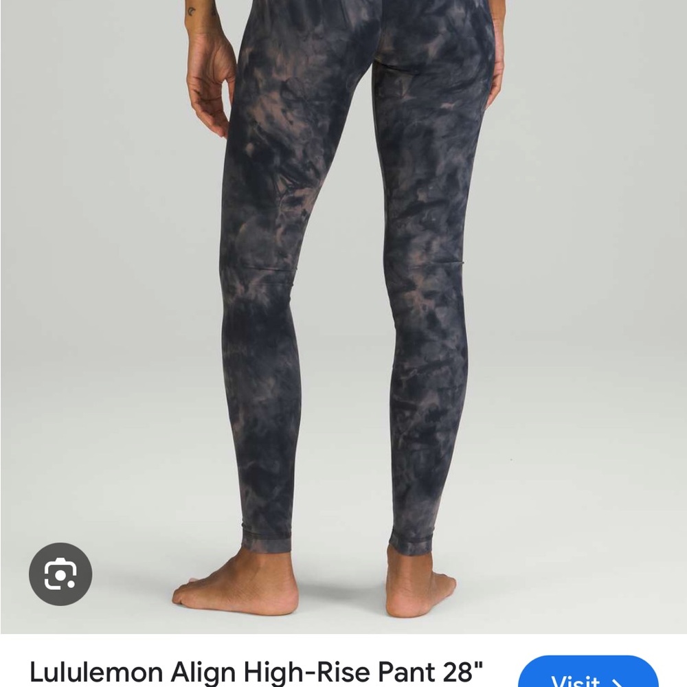 Lululemon Align 23” Size 8 Diamond Dye Lunar Rock True Navy